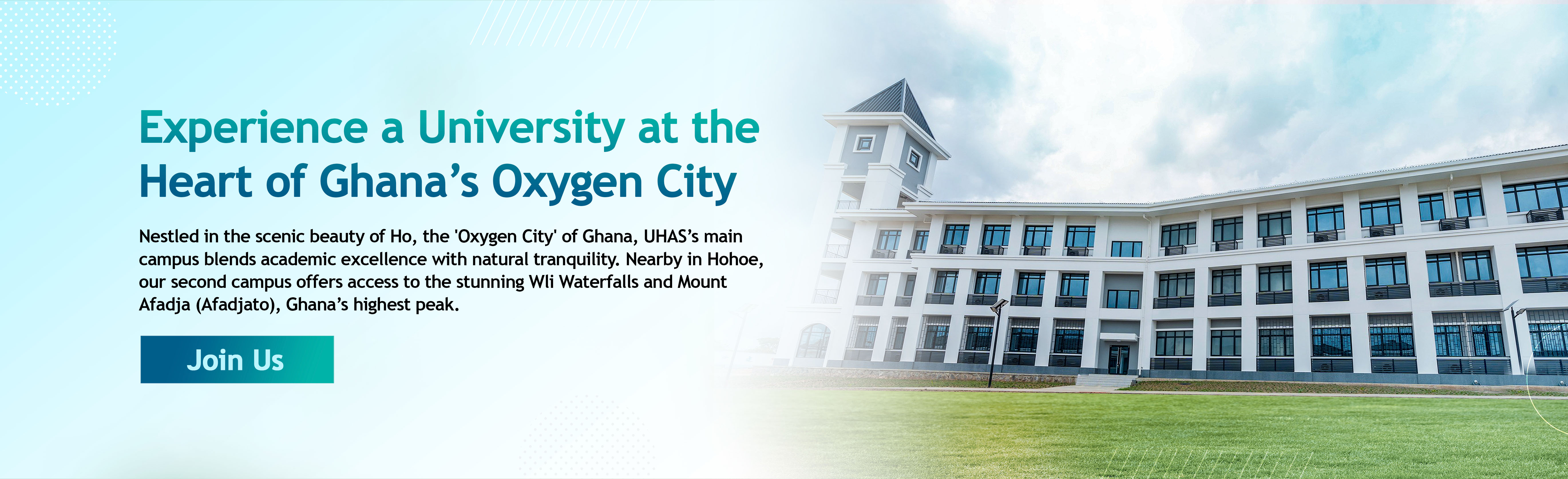 Experience a University at the Heart of Ghana's Oxygen City