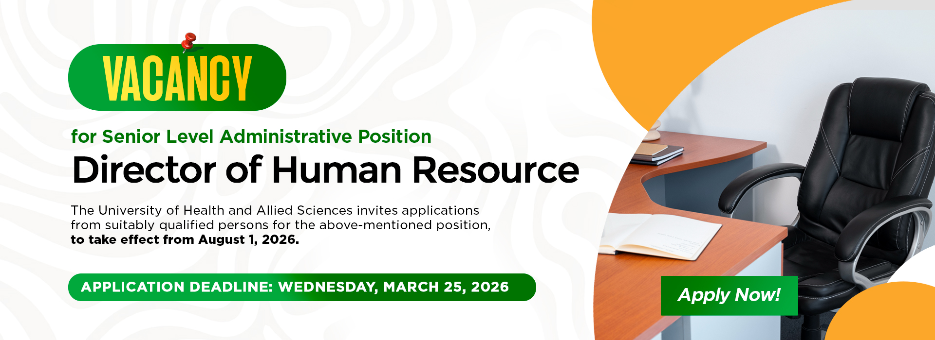 Vacancy for Senior Member Administrative Position (HR)